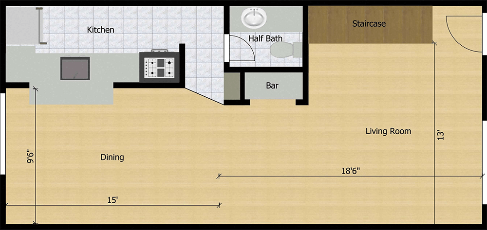 Le Parc Floor Plan Tayrona 2 Bed 2.5 Bath